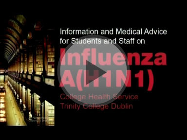 WMV video stream of Information and Medical Advice for Students and Staff on Pandemic (H1N1) 2009.