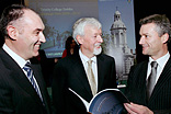 Interim Chief Operating Officer, Tony McMahon, Provost, Dr John Hegarty & Vice-Provost/ Chief Academic Officer, Prof Patrick Prendergast.