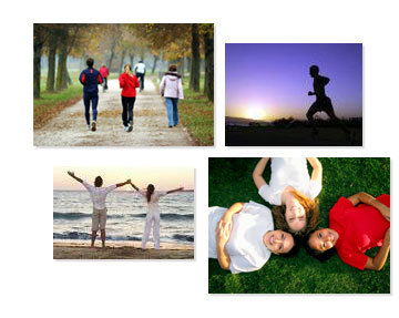 montage of health images