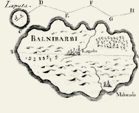Map of Balnibarbi and Laputa, from Gulliver's Travels