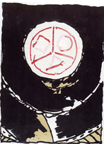 Pierre Alechinsky, Borealite rouge, TCD collection