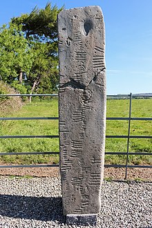 Ogham stone at Dungloe