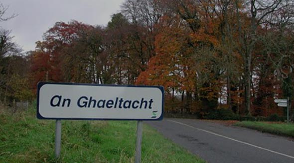 An Ghaeltacht sign