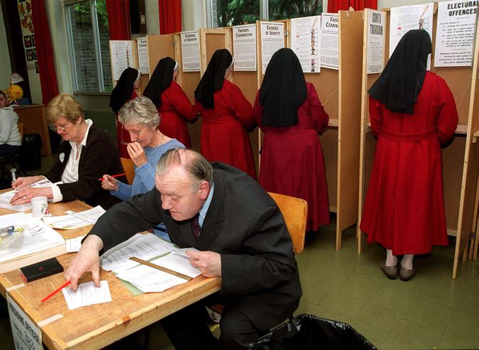 Nuns voting