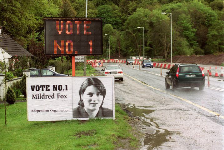 Mildred Fox campaigning