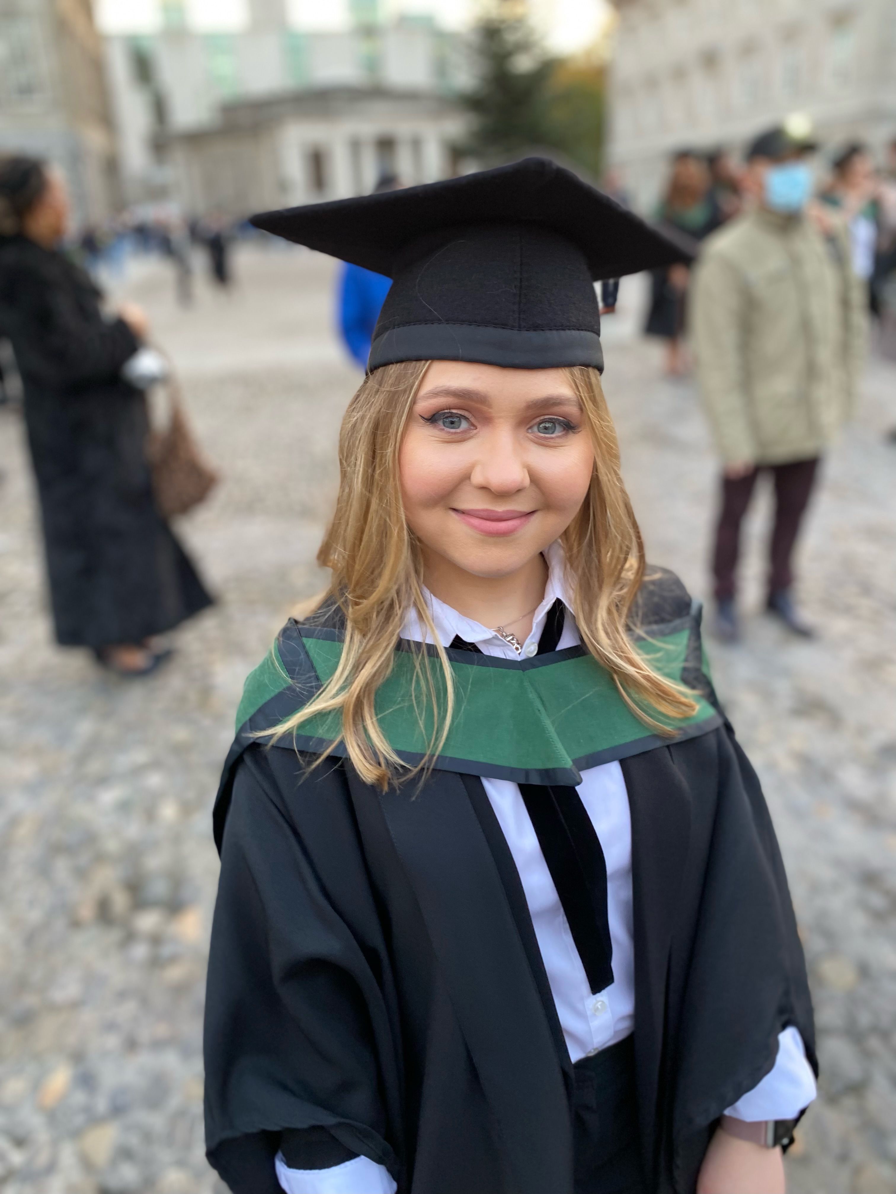 Maddie, 2nd year Trinity PhD student