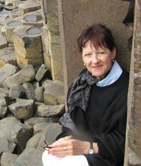 Christine Casey at Giant's Causeway
