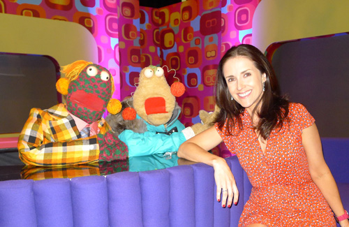 Maia Dunphy with Zig and Zag.