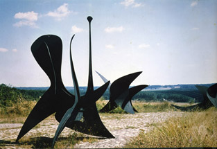 Alexander Calder's 'Cactus Provisoire' sculpture at the artist's home in the South of France where it was selected for Trinity College Dublin
