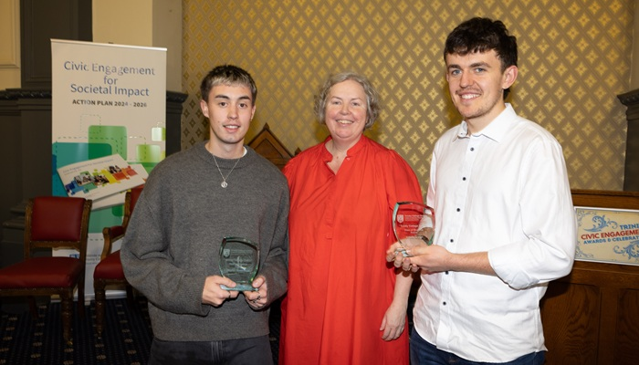 Winners of the Dean of Students Award with the Provost