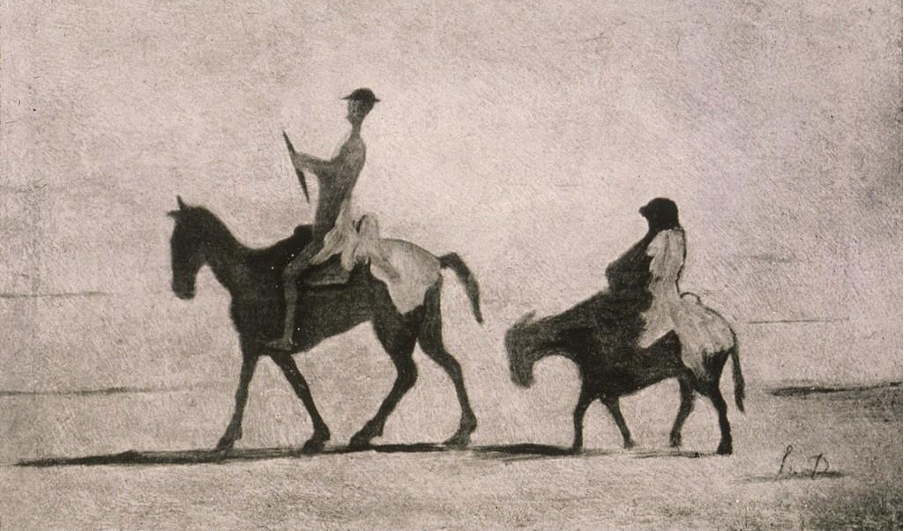 Don Quixote and Sancho Panza, Honoré Daumier (1808–1879). Credit: Artstor