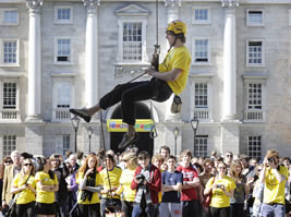 Student Abseil Camponile