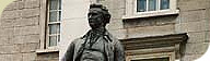 Statue of Edmund Burke in the grounds of Trinity College Dublin