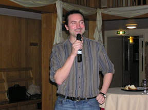 Dr Eoin MacCárthaigh speaking at the Reception