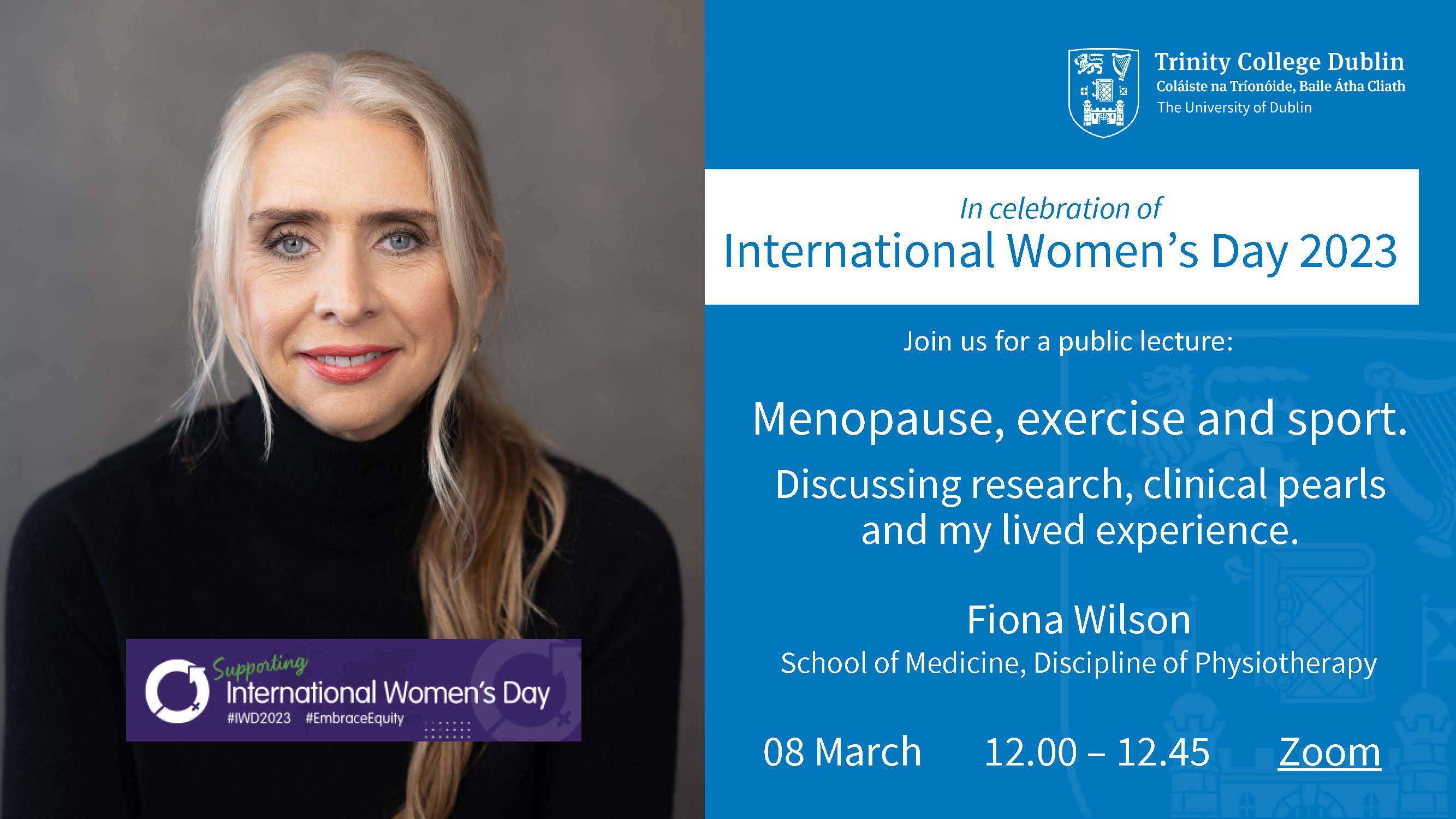 International Women's Day - Faculty of Health Sciences - Trinity College  Dublin