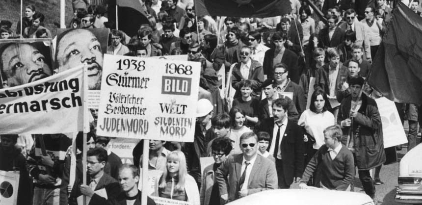 anti-Vietnam War march in Germany