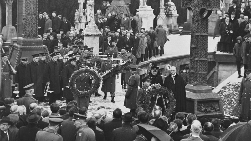 The re-interment of Roger Casement at Glasnevin Cemetery