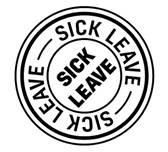 sick leave icon