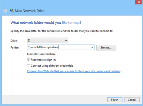 Map network drive