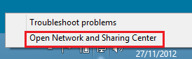 Open Network and Sharing Center