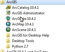 arcgis full menu