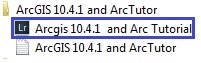 ArcGIS submenu