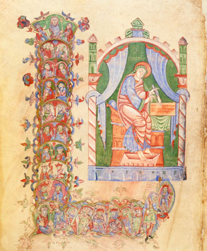 MS 53 fol 7v: 12th-century New Testament