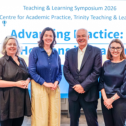 Provost Linda Doyle, Patricia Maguire, Prof Vincent Wade & Dr Pauline Rooney