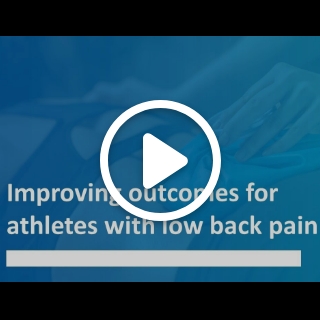 Improving outcomes for athletes with low back pain