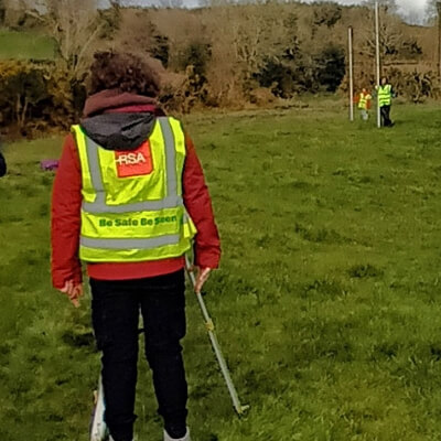 Camross Measuring Height across a Pingo
