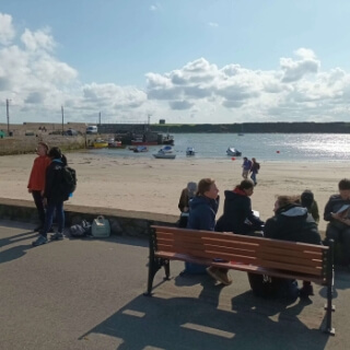 

Loughshinny Making field maps over lunch 2