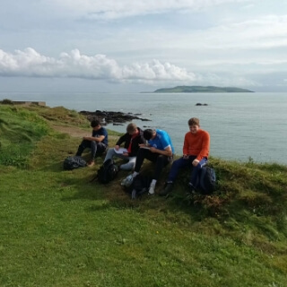 Portrane Sketching with Ordovican Lambay Volcanic Formation