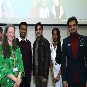 Prof Cliona Ní Cheallaigh, Ahmad Ahmad, Abdullah Esmaeel, Susie Adetunji, Esam A