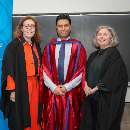 Dean of AHSS, Carmel O'Sullivan, Professor Taha Yasseri and Provost Linda Doyle