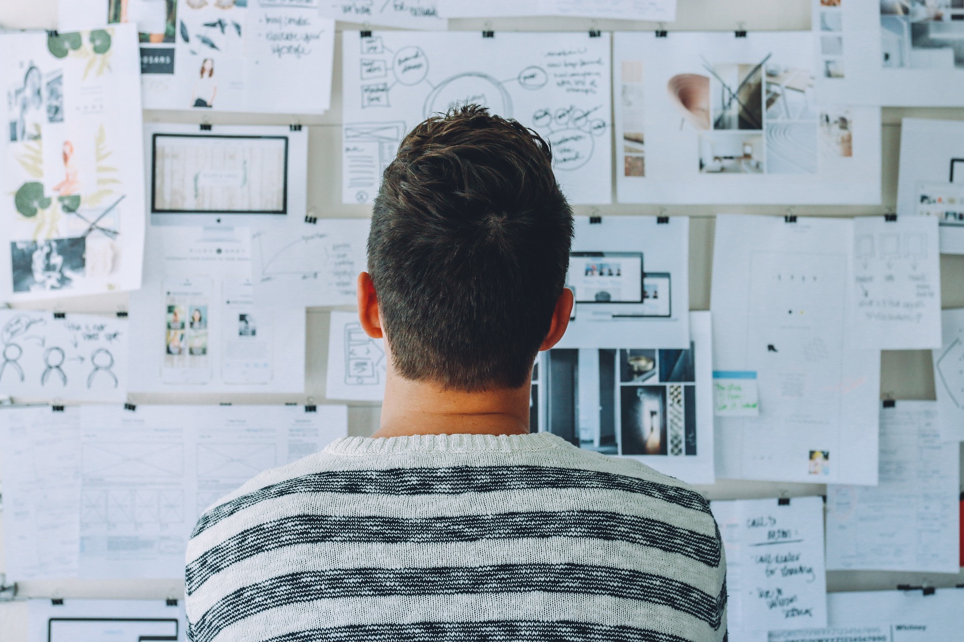 picture of student staring at wall