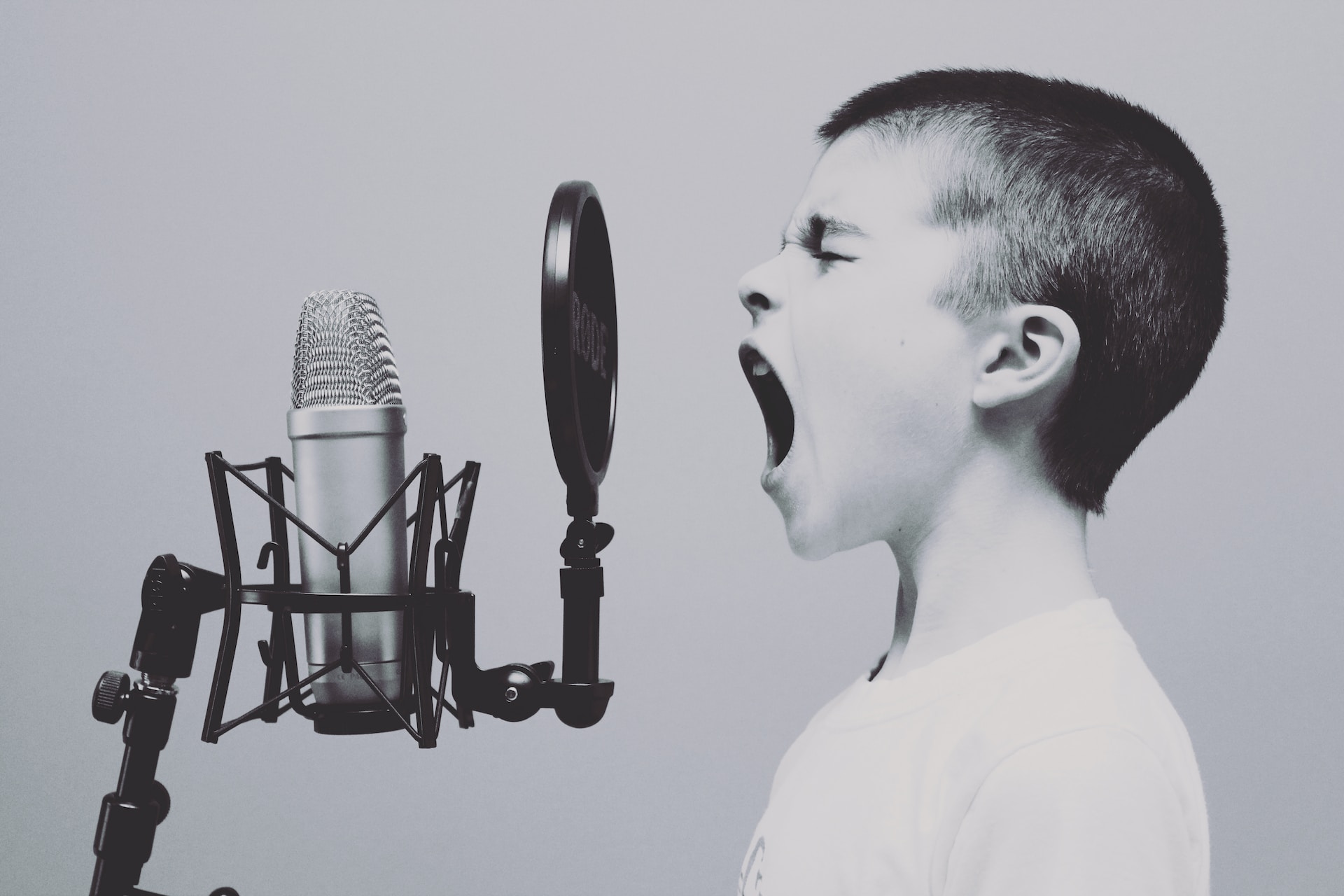 picture of boy shouting