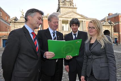 group looking at conference programme