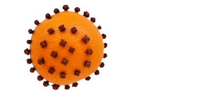 orange with cloves in it