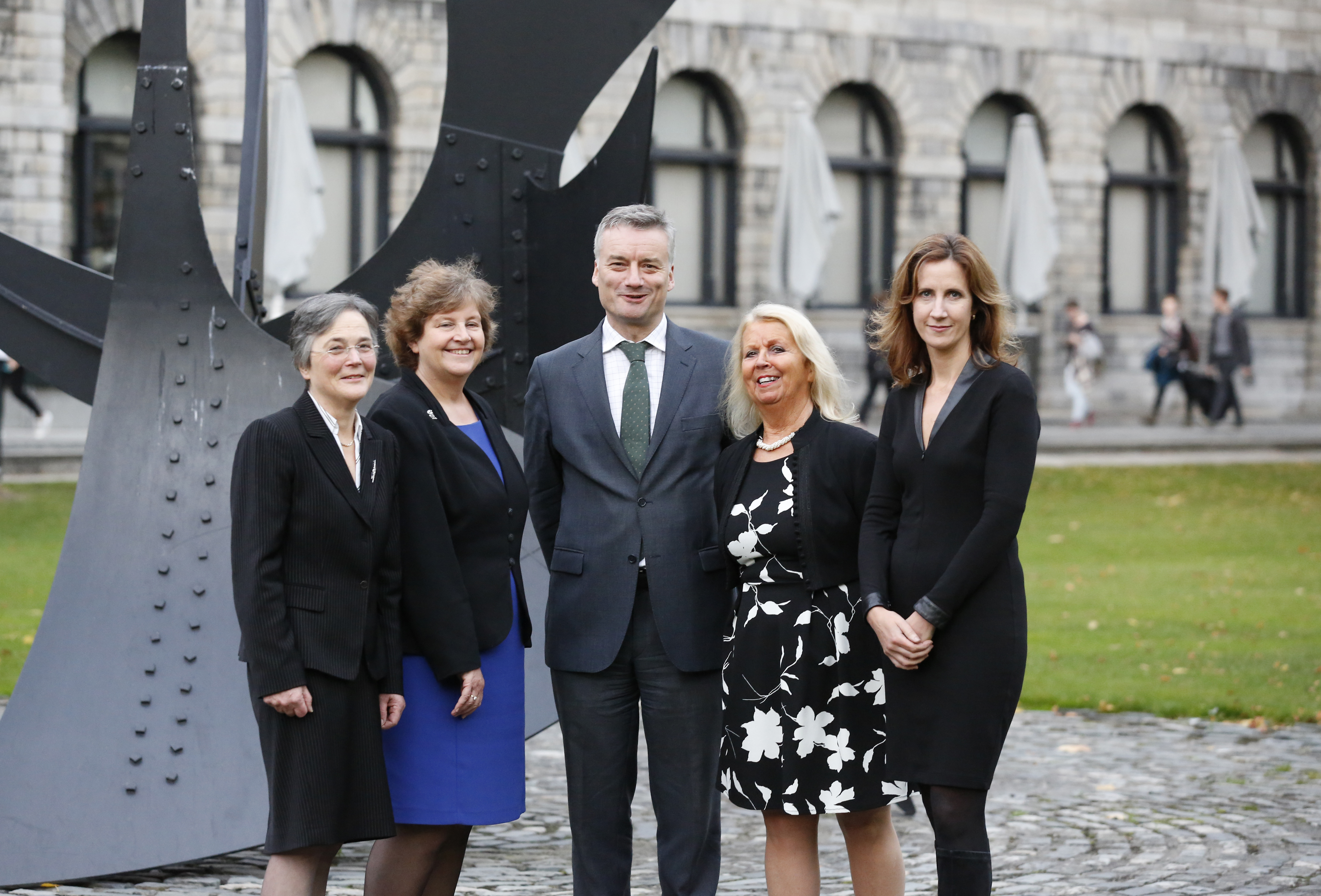 Provost with Dame Ann Dowling, Eileen Drew, Jane Grimson, Michelle Hoctor