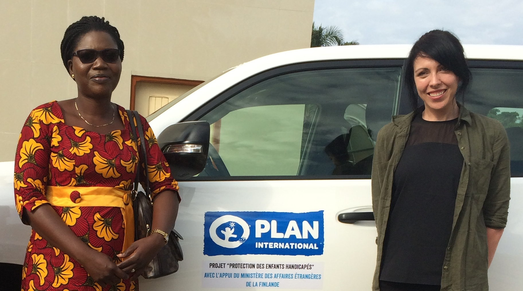 Carol with the local PLAN director in Togo.