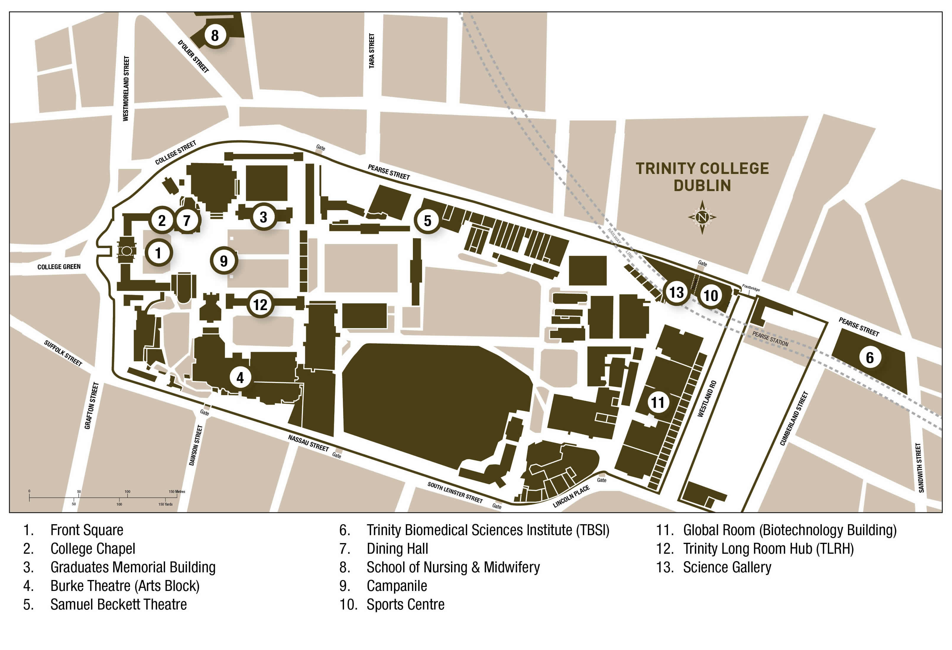 Trinity University Campus Map